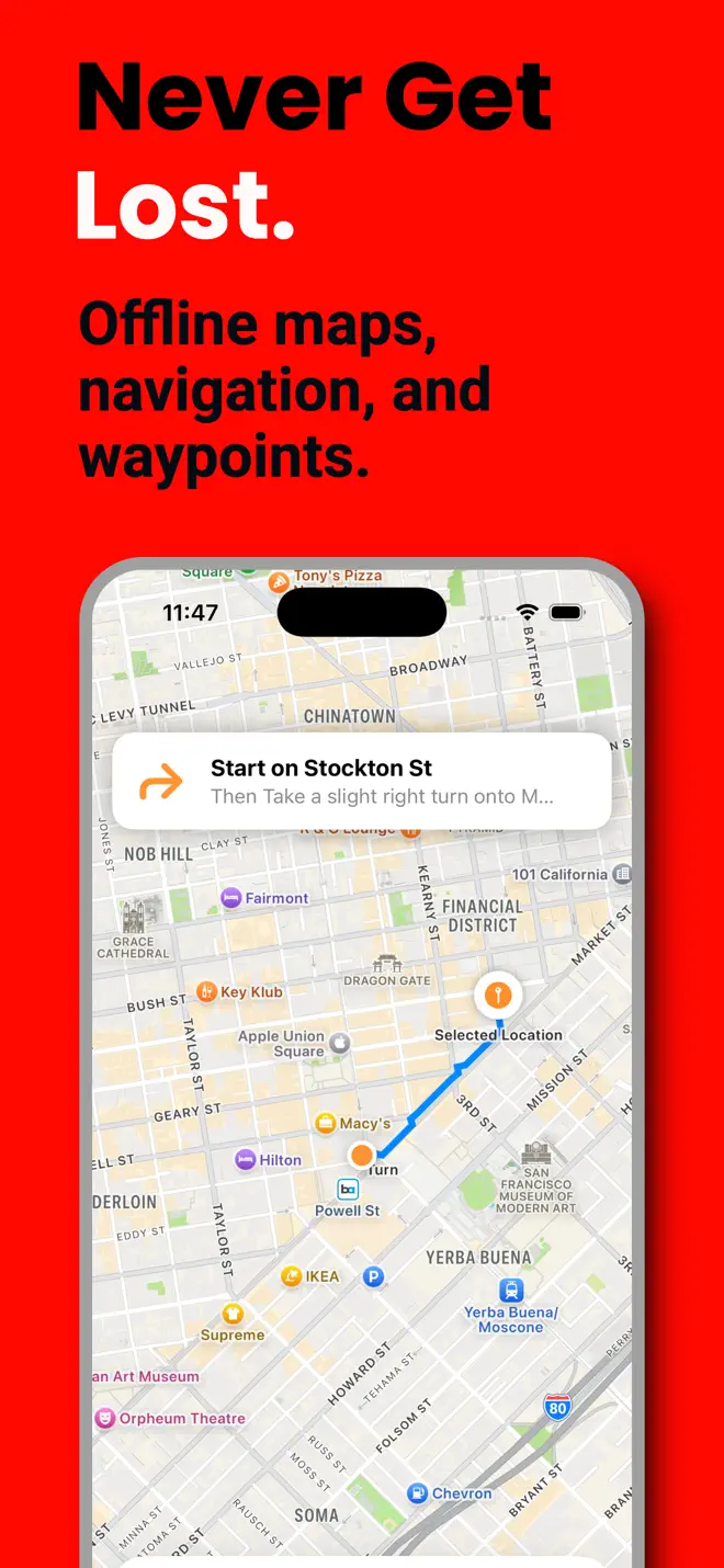 Wilderness Vault app — AI survival assistant screen